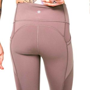 Lululemon All the Right Places Crop 23” - Antique Bark - Size 8